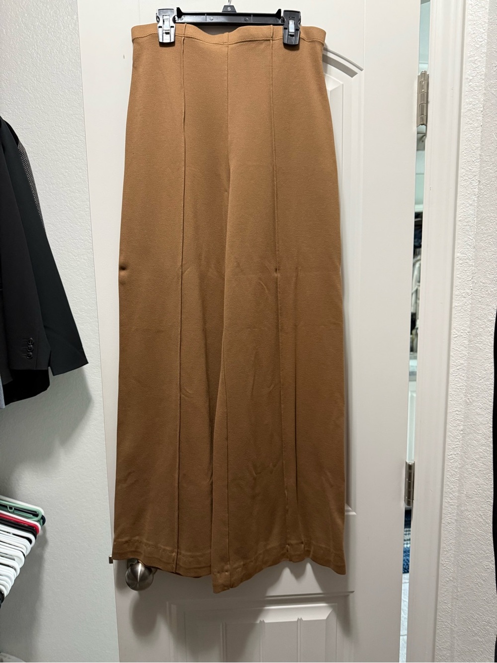 High-Waist Wide-Leg Pants Camel